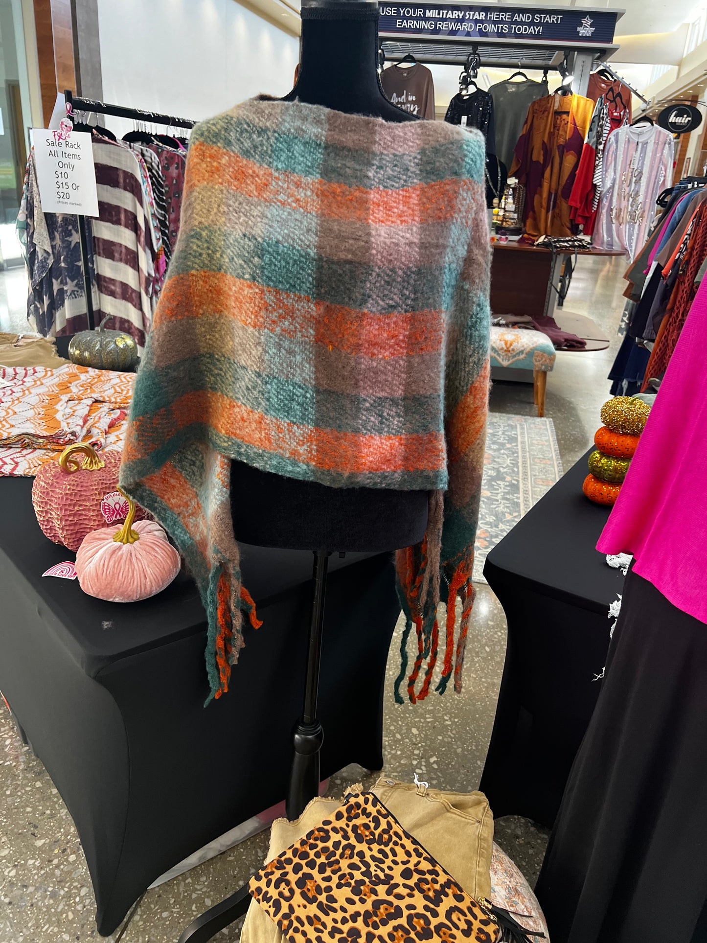 Twin Peak Multi-color (Green and Orange) Kimono