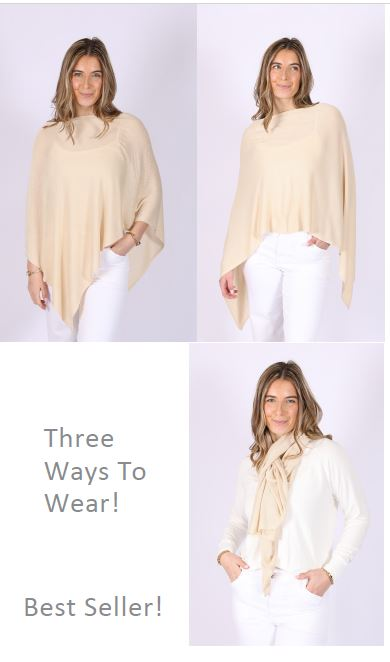 Elsa Bamboo Lightweight Bamboo Poncho – One Size