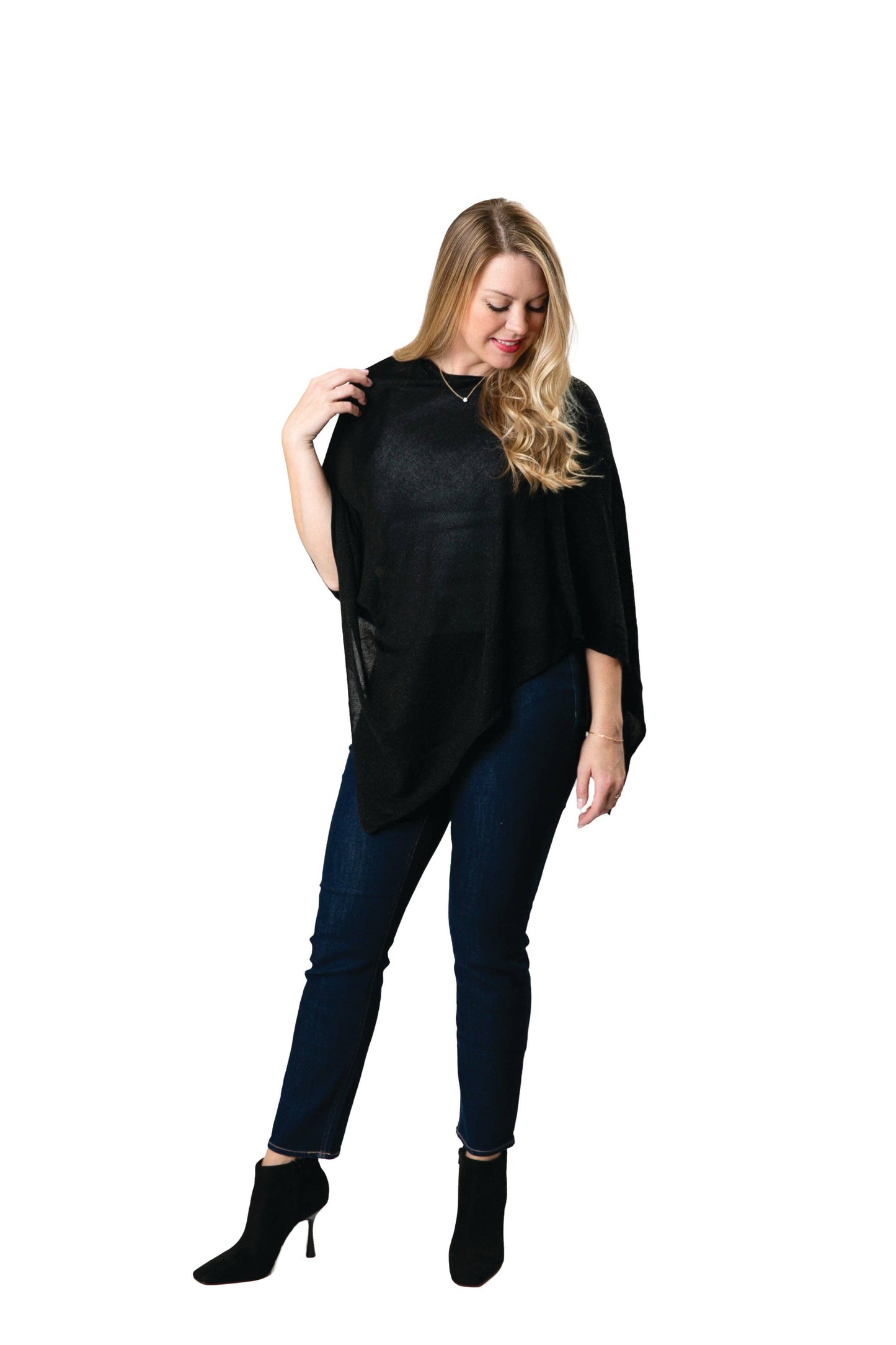 Elsa Bamboo Lightweight Bamboo Poncho – One Size