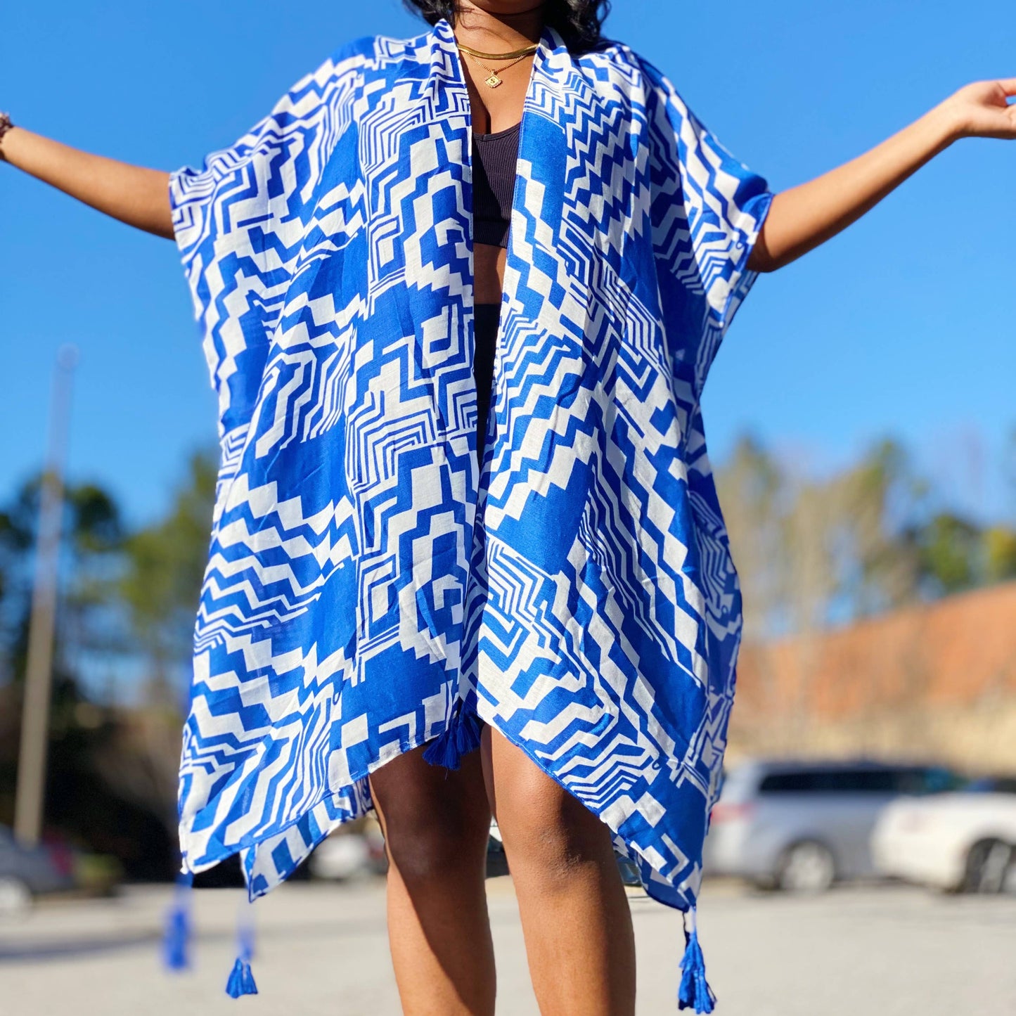 Geometric Art Kimono