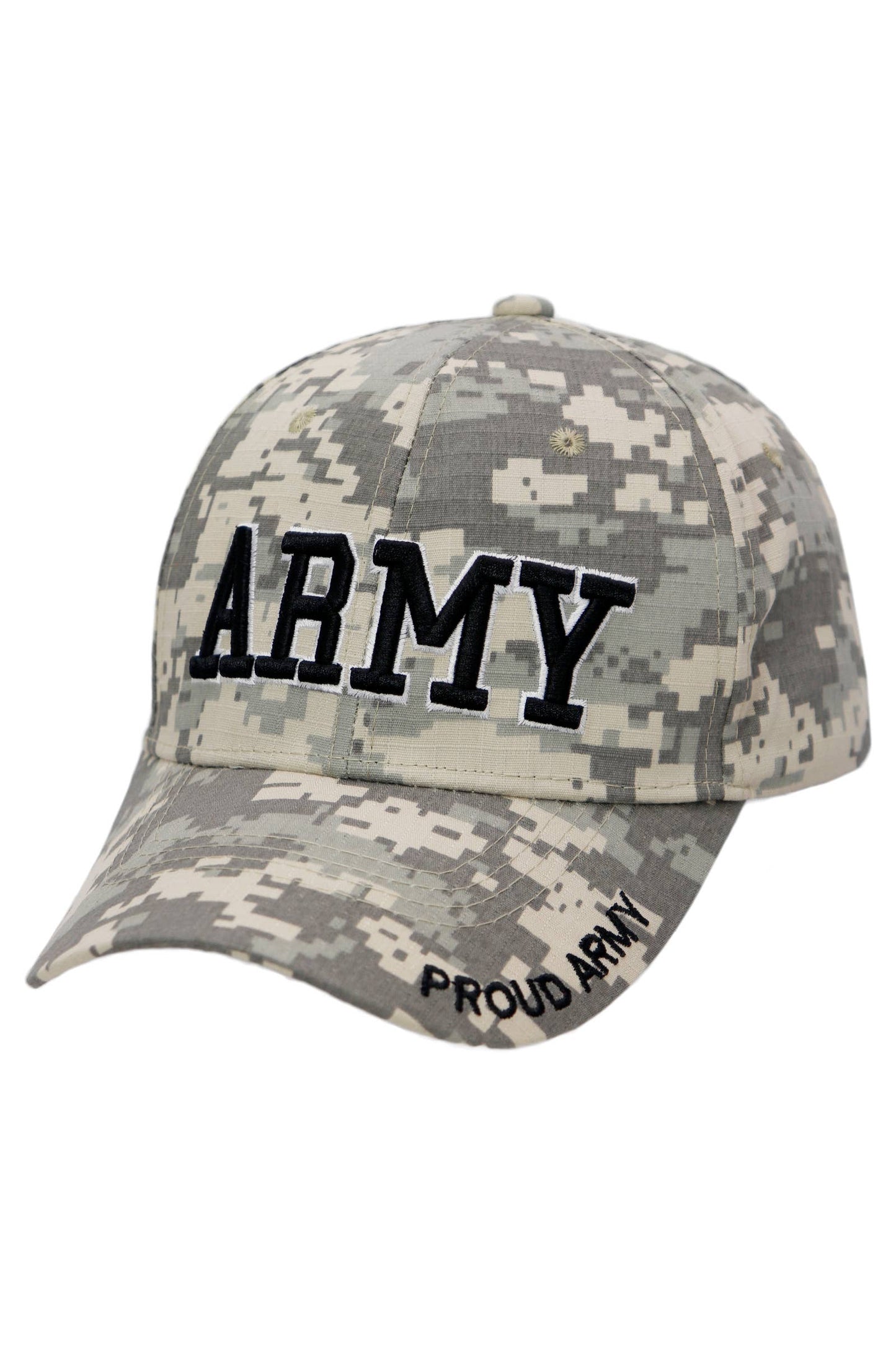 U.s. Military Branch Logo Digital Camo Baseball Cap