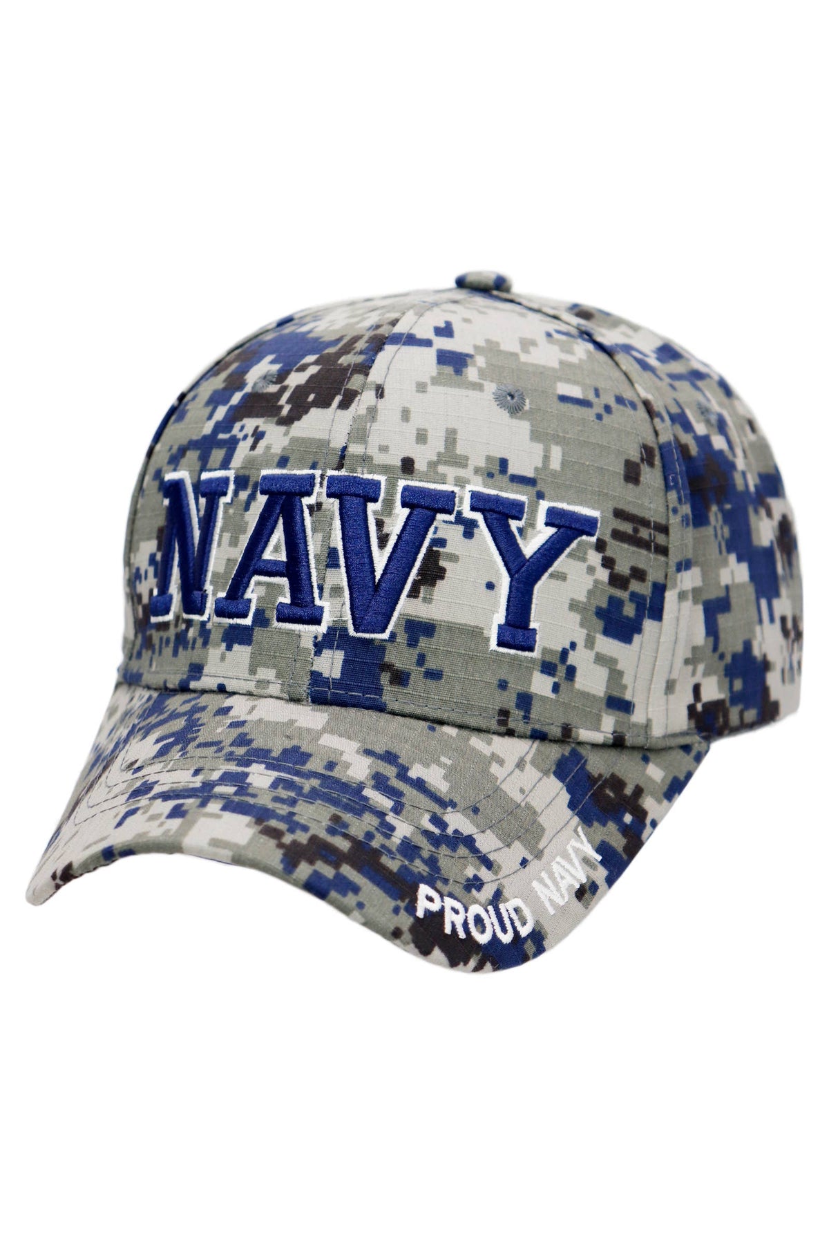 U.s. Military Branch Logo Digital Camo Baseball Cap