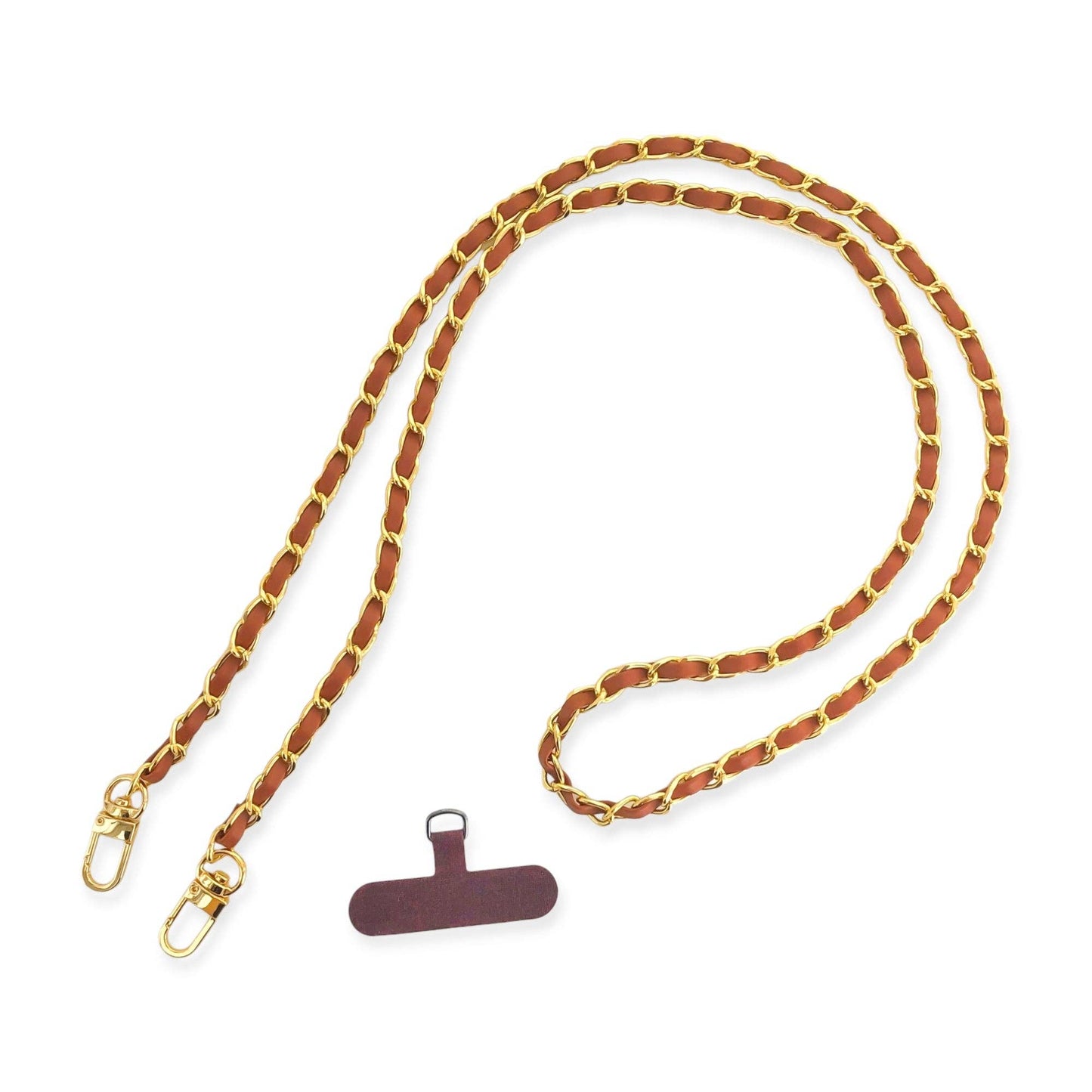 APC01 - Long Vegan Leather Phone Chain
