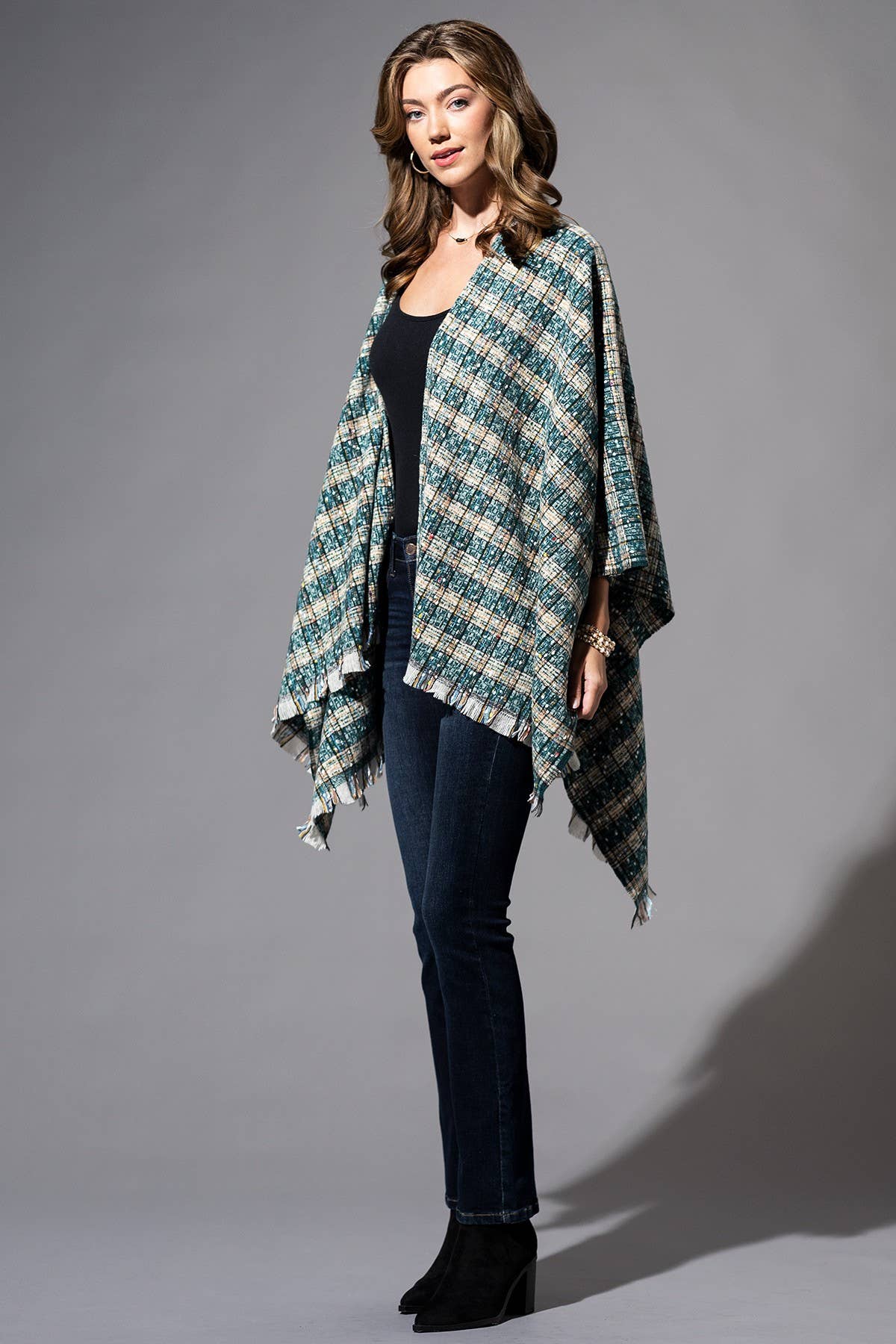 Plaid Multi Color Pattern Wrap