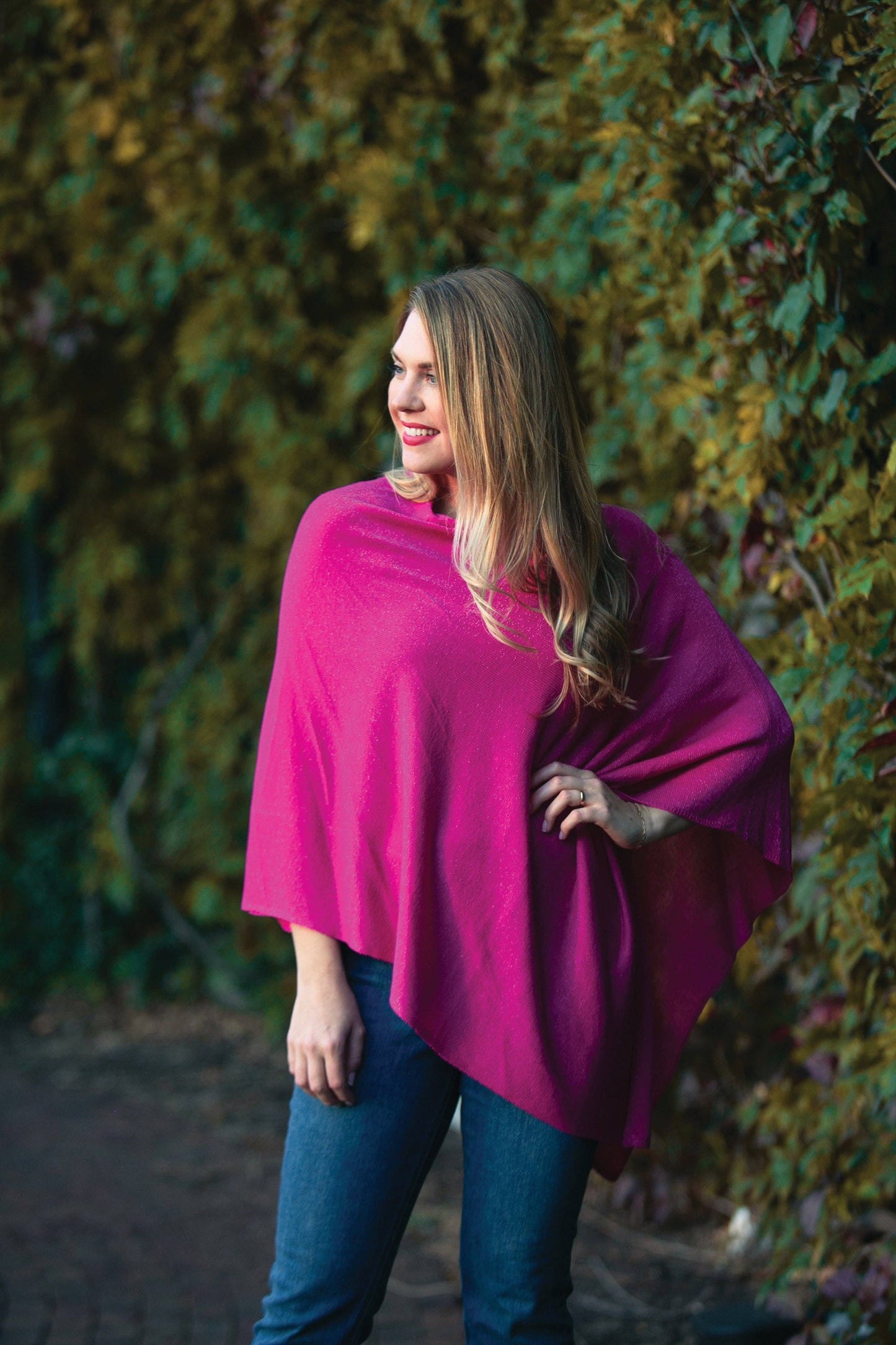 Elsa Bamboo Lightweight Bamboo Poncho – One Size