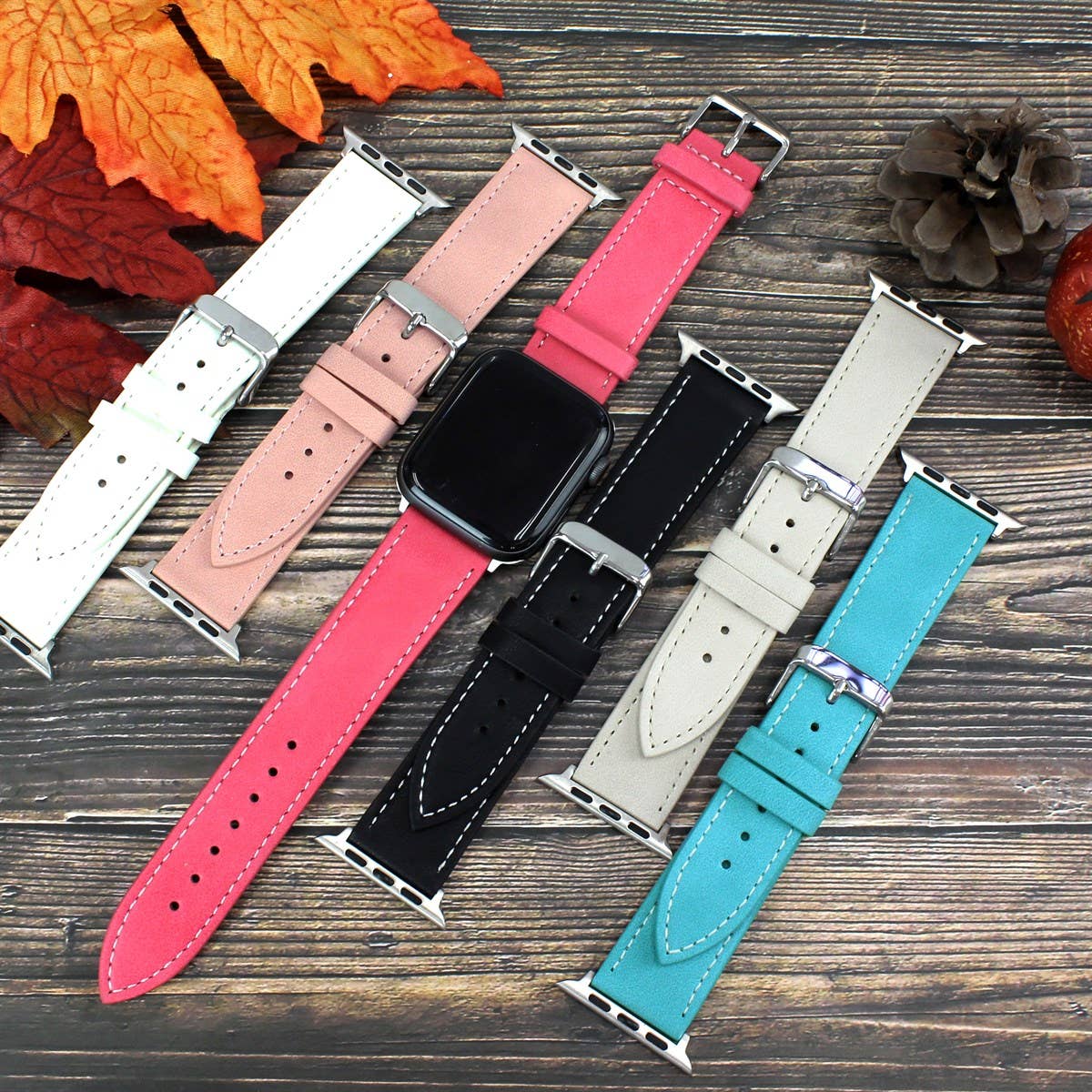 Vegan Leather Apple Watch Bands