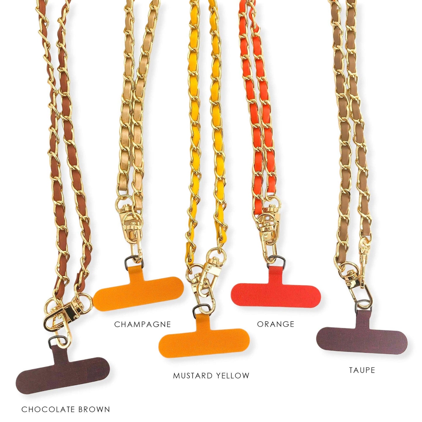 APC01 - Long Vegan Leather Phone Chain