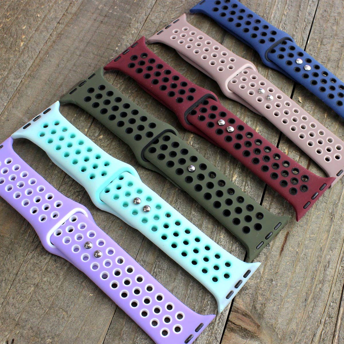 Breathable Sport Silicone Band for Apple Watch