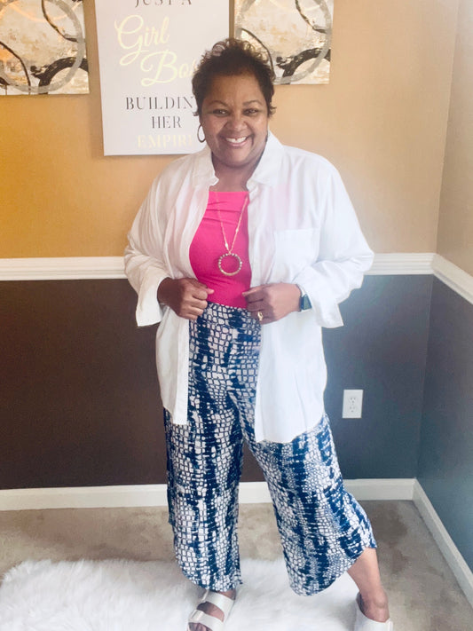 Missy Linen Cropped Pants