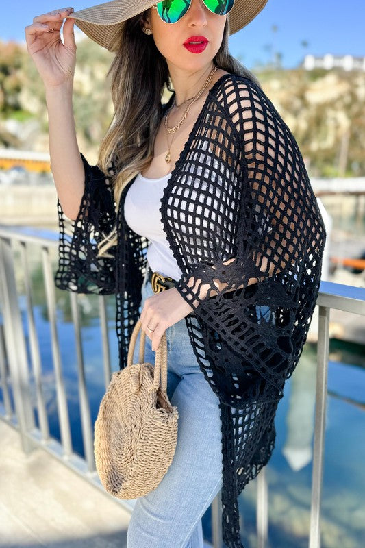 Flowy Crochet Kimono