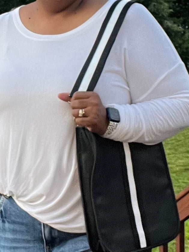 Manhattan Vegan Leather Messenger Bag