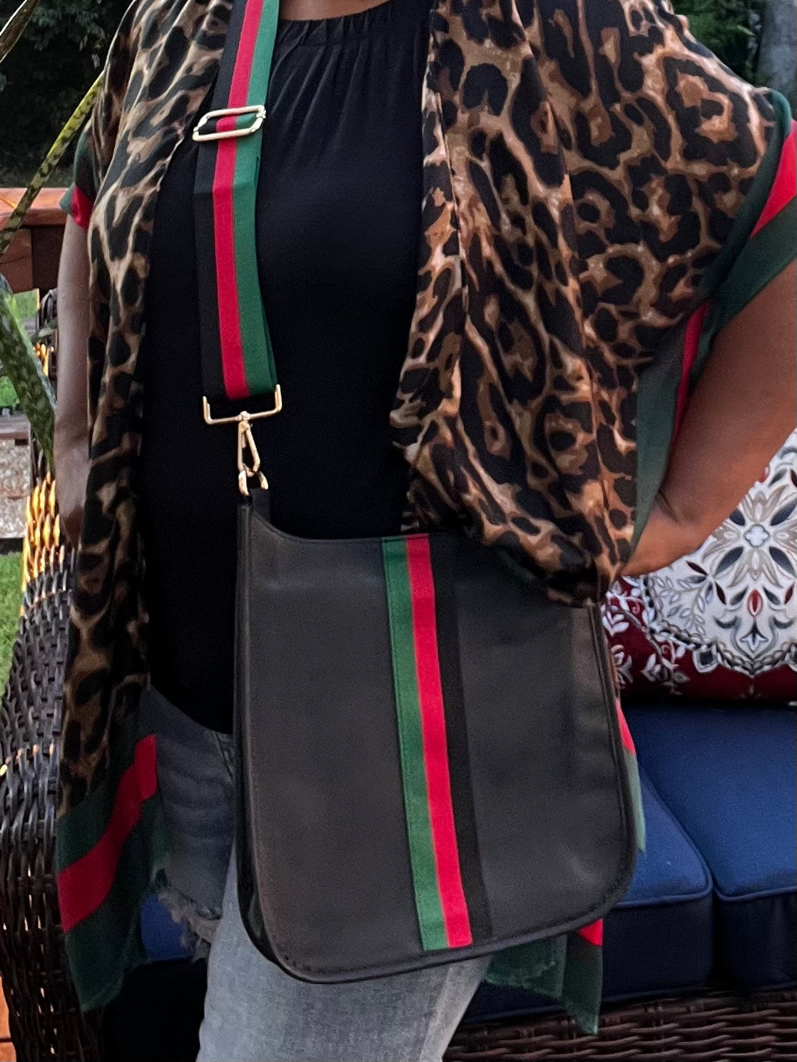 Manhattan Vegan Leather Messenger Bag