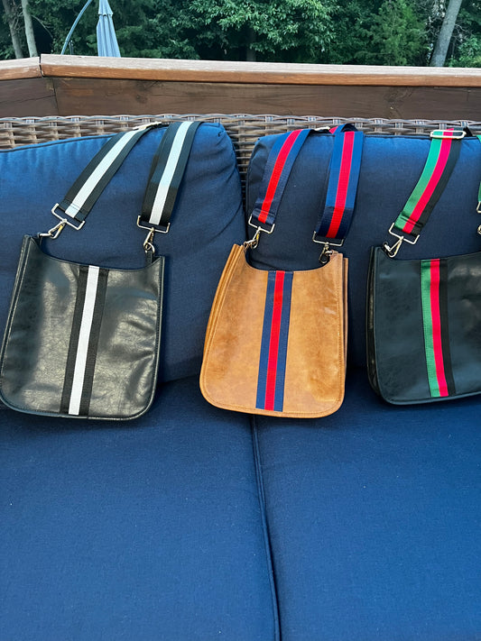 Manhattan Vegan Leather Messenger Bag