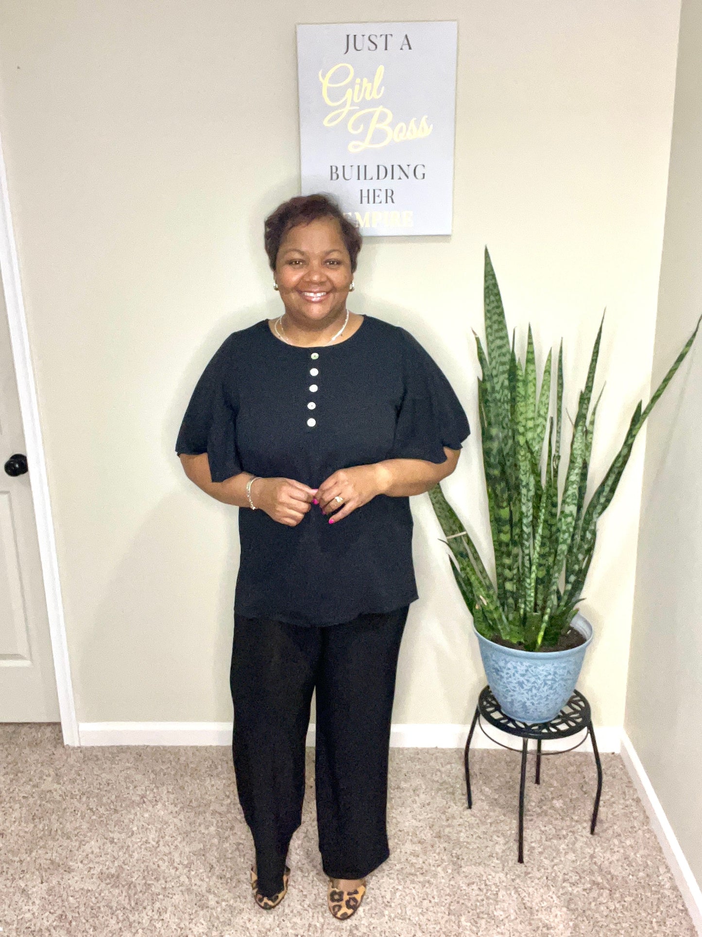 WATERFALL SLEEVE TOP